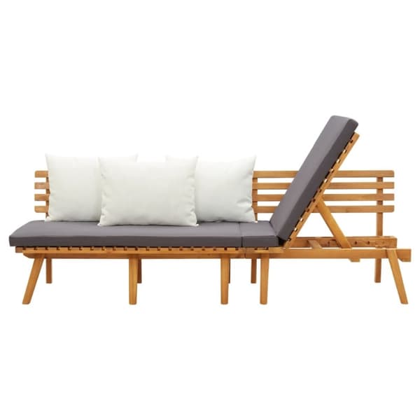 vidaXL Utendørs dagseng 200x65 cm heltre akasie