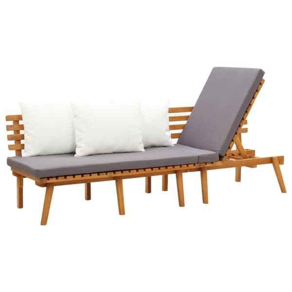 vidaXL Utendørs dagseng 200x65 cm heltre akasie
