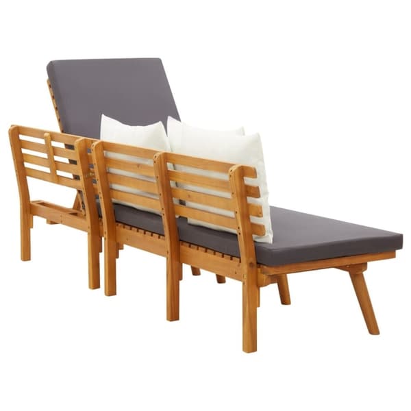 vidaXL Utendørs dagseng 200x65 cm heltre akasie
