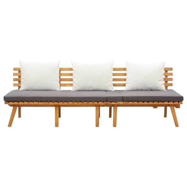 vidaXL Utendørs dagseng 200x65 cm heltre akasie