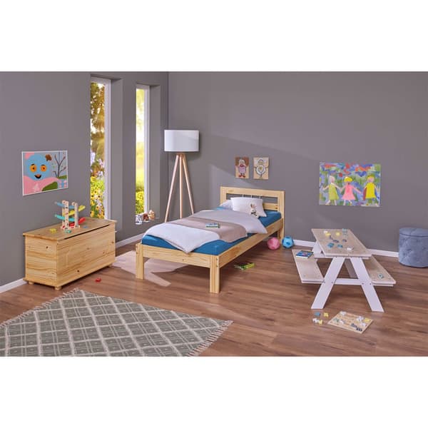 Jans seng 90x200 cm natur.
