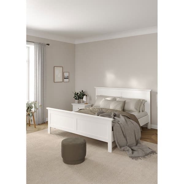 Venedig seng dobbeltseng 160x200 cm hvid.