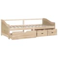 Miniatyrbillede 4 af 10: vidaXL 3-personers daybed med skuffer 90x200 cm massivt fyrretræ