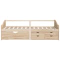 Miniatyrbillede 5 af 10: vidaXL 3-personers daybed med skuffer 90x200 cm massivt fyrretræ