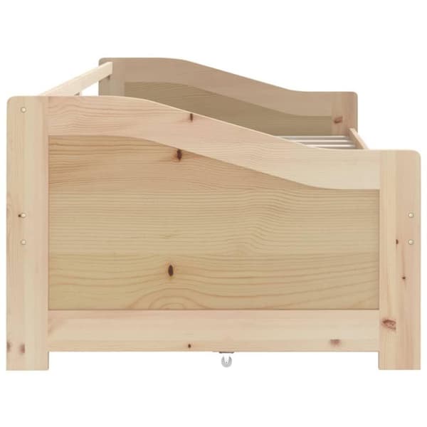vidaXL 3-personers daybed med skuffer 90x200 cm massivt fyrretræ
