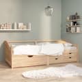 Miniatyrbillede 10 af 10: vidaXL 3-personers daybed med skuffer 90x200 cm massivt fyrretræ