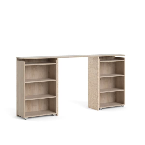 Nada sengegavl 160 cm 4 hyller Hickory dekor.