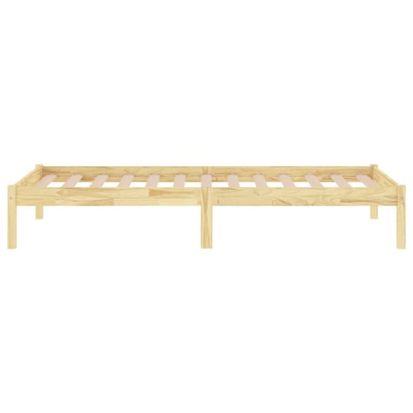 vidaXL Sängram massiv furu 100x200 cm