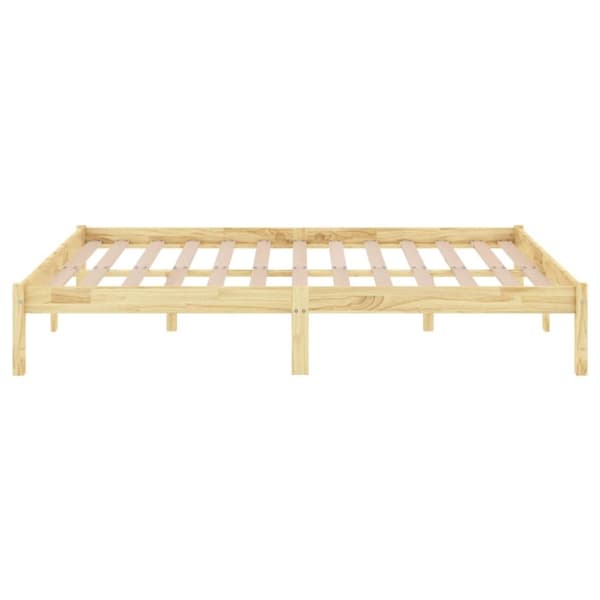 vidaXL Sängram massiv furu 140x200 cm