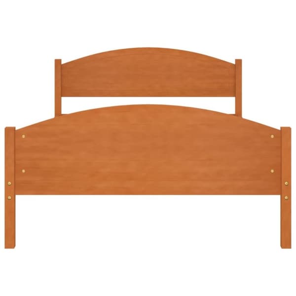 vidaXL Sengeramme honningbrun heltre furu 120x200 cm