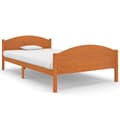 Miniatyrbilde 1 av 9: vidaXL Sengeramme honningbrun heltre furu 120x200 cm