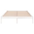 Miniatyrbillede 5 af 9: vidaXL sengeramme 120x190 cm Small Double massivt træ hvid