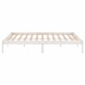 Miniatyrbillede 6 af 9: vidaXL sengeramme 120x190 cm Small Double massivt træ hvid