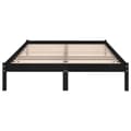 Miniatyrbilde 5 av 9: vidaXL Sengeramme svart heltre furu 200x200 cm