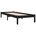 Miniatyrbilde 4 av 9: vidaXL Sengeramme svart heltre furu 100x200 cm