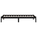 Miniatyrbilde 6 av 9: vidaXL Sengeramme svart heltre furu 100x200 cm