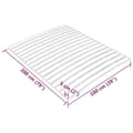 Miniatyrbilde 8 av 8: vidaXL Spilebase med 17 lameller 100x200 cm