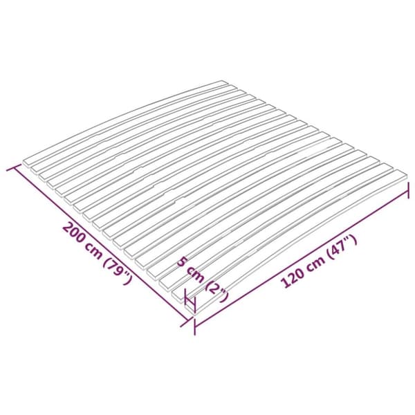 vidaXL Spilebase med 17 lameller 120x200 cm