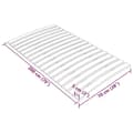 Miniatyrbilde 8 av 8: vidaXL Spilebase med 17 lameller 70x200 cm