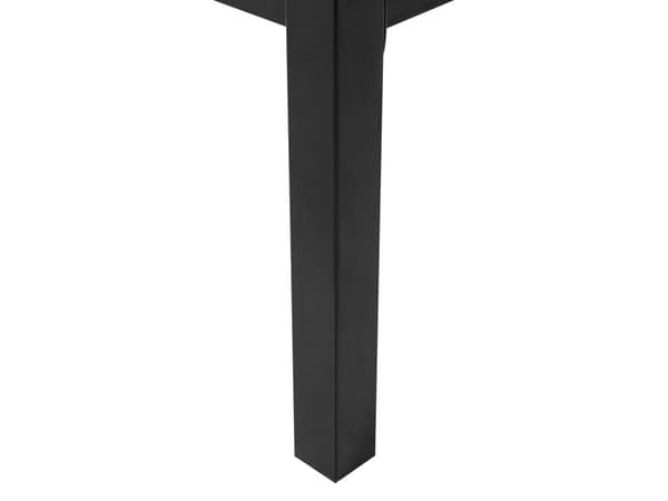 Seng Sort med Stel 140 x 200 cm Minimalistisk Metal Sengeramme med Integreret Lamelbund Lav Sengegavl Moderne Industriel Design Soveværelse