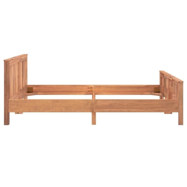 vidaXL sengestel 140x200 cm massivt teaktræ