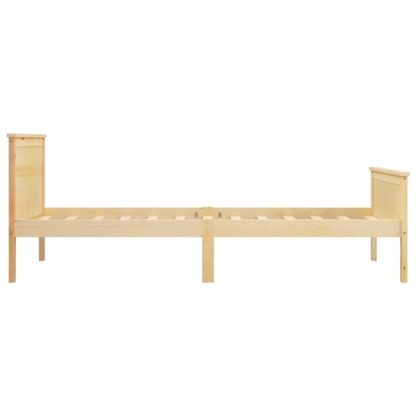 vidaXL Sängynrunko täysi mänty 100x200 cm