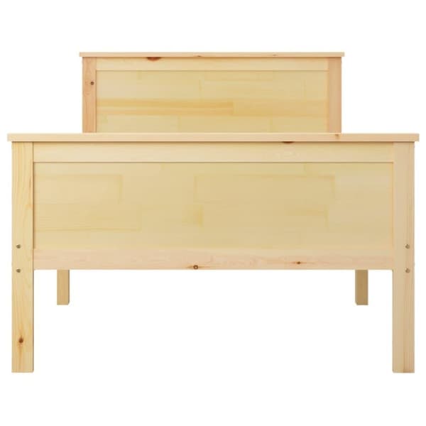 vidaXL sengestel 90x200 cm massivt fyrretræ