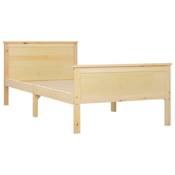 vidaXL sengestel 90x200 cm massivt fyrretræ