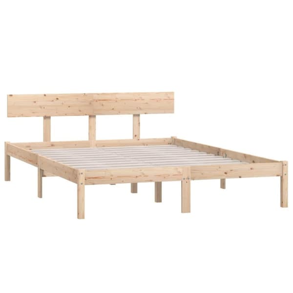 vidaXL Sengeramme heltre furu 160x200 cm