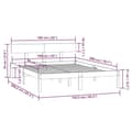 Miniatyrbilde 9 av 11: vidaXL Sengeramme heltre furu 160x200 cm