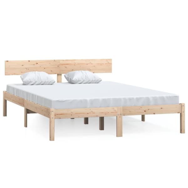 vidaXL Sengeramme heltre furu 160x200 cm