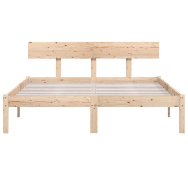vidaXL Sengeramme heltre furu 140x200 cm