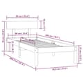 Miniatyrbilde 9 av 11: vidaXL Sengeramme heltre furu 90x200 cm