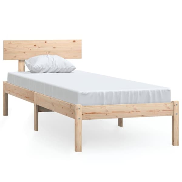 vidaXL Sengeramme heltre furu 90x200 cm