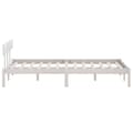 Miniatyrbilde 5 av 11: vidaXL Sengeramme hvit heltre furu 120x200 cm