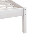 Miniatyrbilde 7 av 11: vidaXL Sengeramme hvit heltre furu 120x200 cm