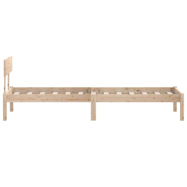 vidaXL Sengeramme heltre furu 100x200 cm