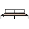 Miniatyrbilde 4 av 10: vidaXL Sengeramme heltre furu 200x200 cm svart