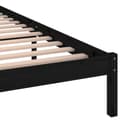 Miniatyrbilde 6 av 10: vidaXL Sengeramme heltre furu 200x200 cm svart