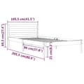 Miniatyrbilde 7 av 8: vidaXL Sengeramme heltre furu 100x200 cm hvit