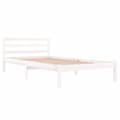 Miniatyrbilde 2 av 8: vidaXL Sengeramme heltre furu 100x200 cm hvit