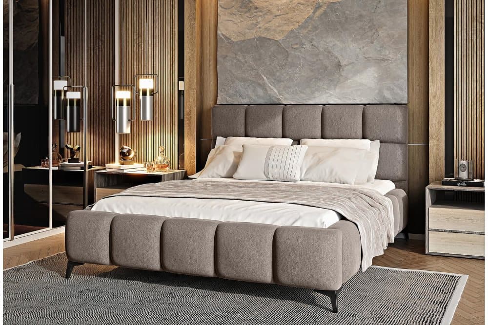 Nazira Sängram med Förvaring 180x200 cm Beige