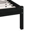 Miniatyrbillede 7 af 11: vidaXL sengeramme 120x200 cm massivt fyrretræ sort