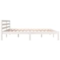 Miniatyrbilde 5 av 10: vidaXL Sengeramme heltre furu 180x200 cm hvit Super King