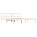 Miniatyrbilde 1 av 10: vidaXL Sengeramme heltre furu 180x200 cm hvit Super King