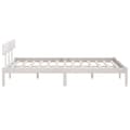 Miniatyrbillede 5 af 11: vidaXL sengeramme 180x200 cm Super King massivt fyrretræ hvid
