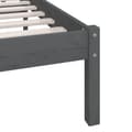 Miniatyrbillede 7 af 11: vidaXL sengeramme 160x200 cm massivt fyrretræ grå