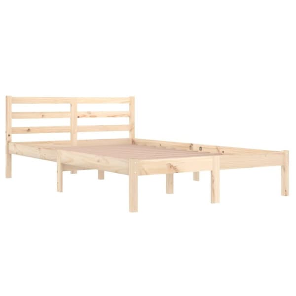 vidaXL Sengeramme heltre furu 120x200 cm