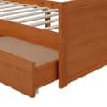 Miniatyrbilde 7 av 11: vidaXL Sengeramme med skuffer honningbrun heltre furu 90x200 cm
