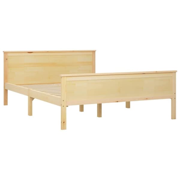 vidaXL sengeramme 160x200 cm massivt fyrretræ
